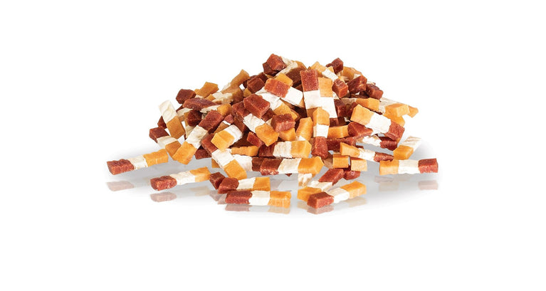 KID DOG CARNE DI POLLO e ANATRA CON MERLUZZO GLUTEN FREE NO SUGAR 80 g - Sanny Passione Ornitologica