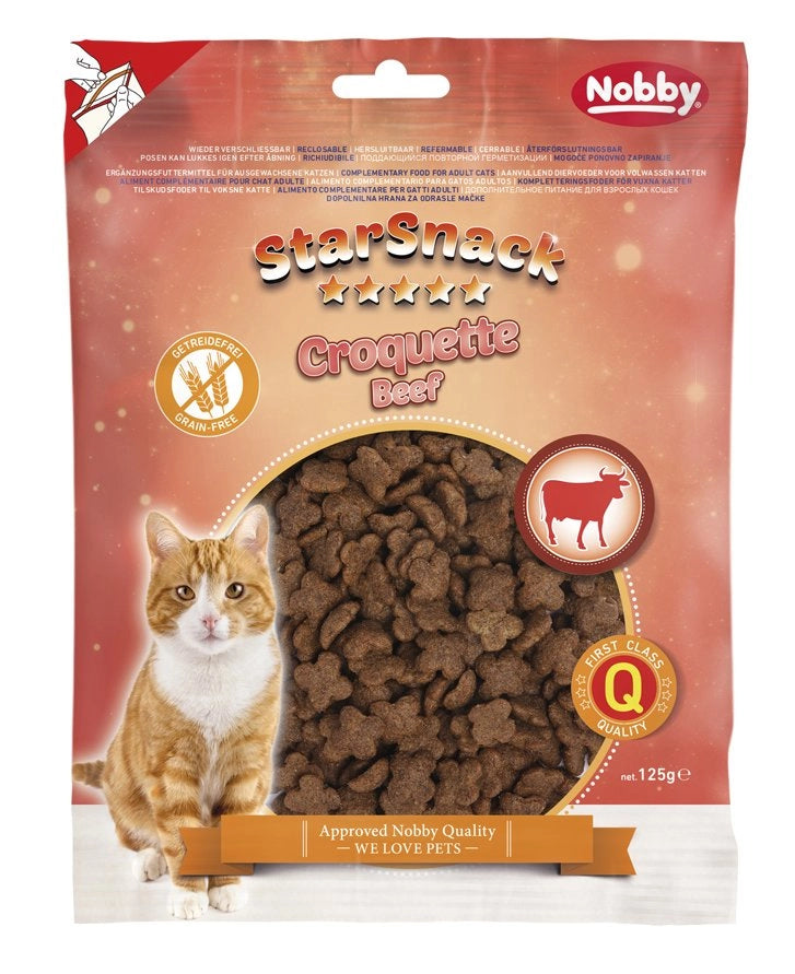 SNACK GATTO CROCCANTI MANZO CON YUCCA E TAURINA 125g