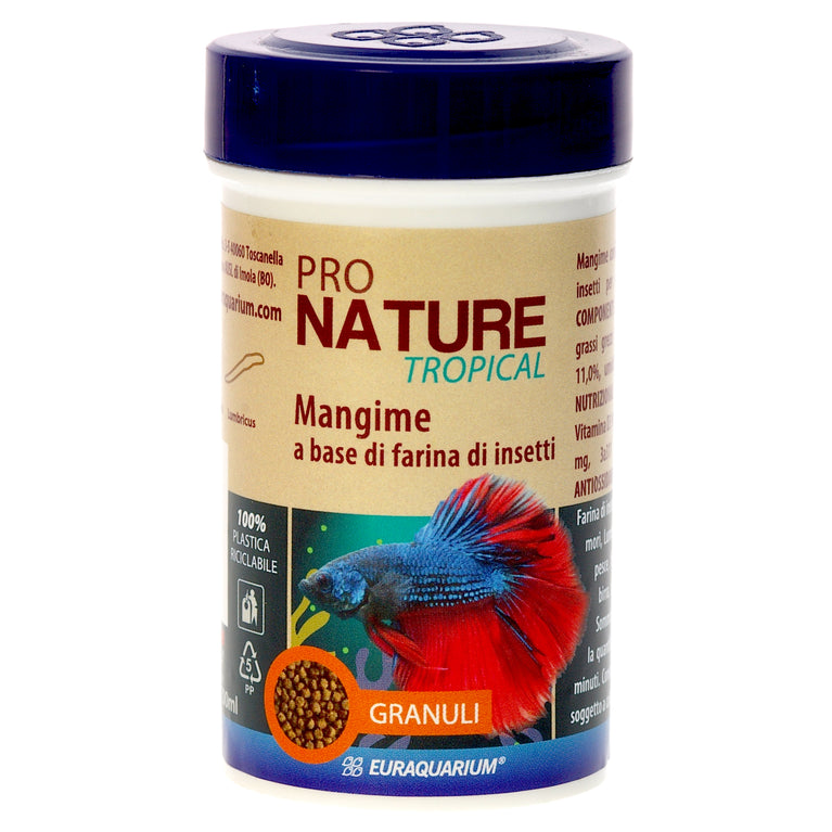Pro NATURE Granuli per pesci Combattenti "BETTA" a base di farina di insetti