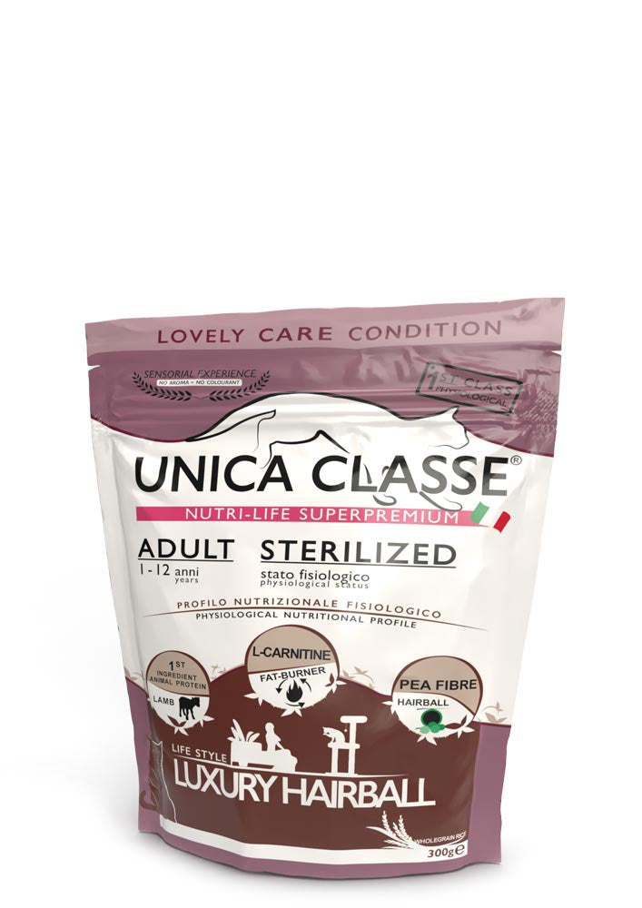 UNICA CLASSE CROCCANTINI AGNELLO ADULT STERILIZZATO 1-12 ANNI - Sanny Passione Ornitologica