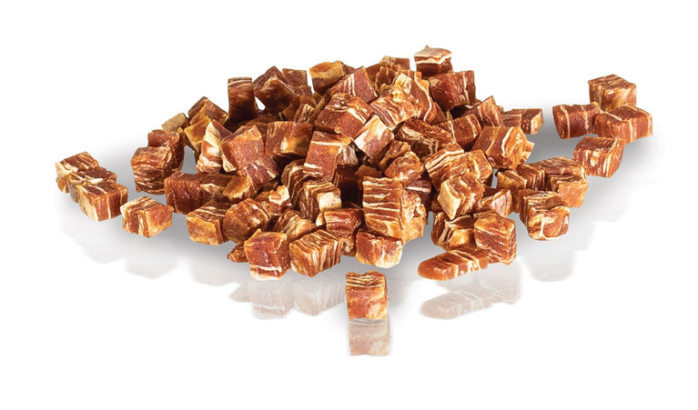 KID DOG MINI CUBETTI CARNE DI ANATRA E MERLUZZO GLUTEN FREE NO SUGAR 80 g - Sanny Passione Ornitologica
