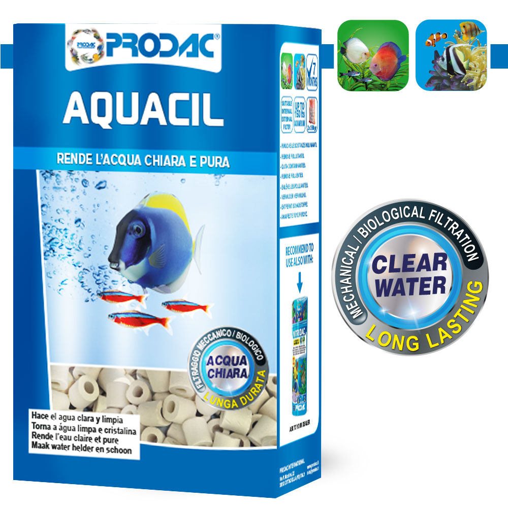 PRODAC-AQUACIL RENDE L'ACQUA CHIARA E PURA
