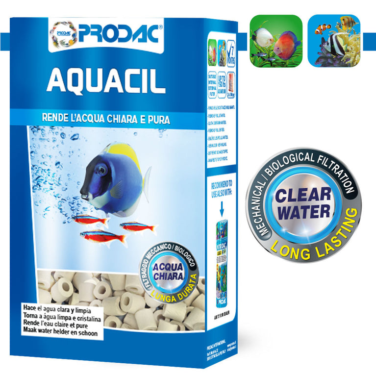 PRODAC-AQUACIL RENDE L'ACQUA CHIARA E PURA