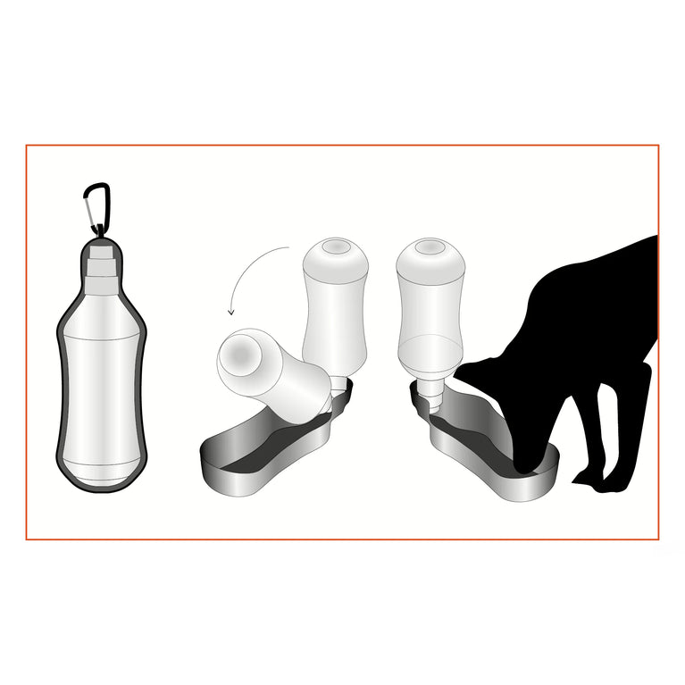 BOTTIGLIA DA VIAGGIO PER ANIAMLI DOMESTICI