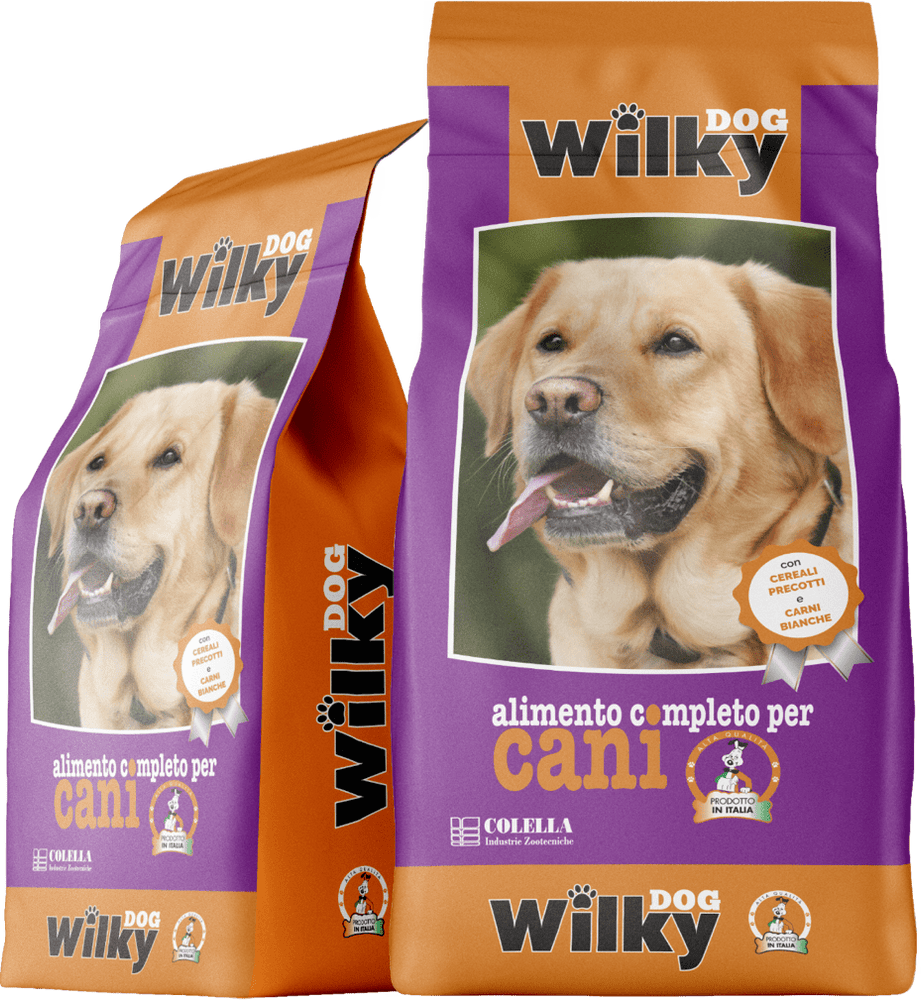 CROCCHETTE ADULT BASIC MENU' COMPLETO 22/9 WILKY DOG SACCO 20 KG - Sanny Passione Ornitologica