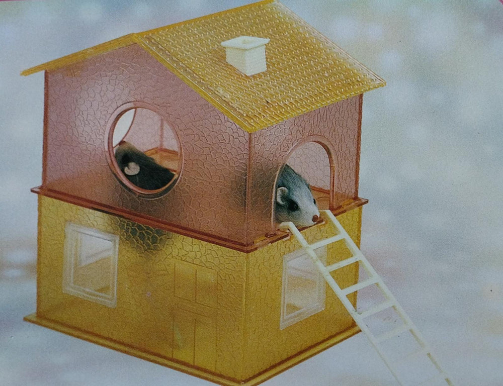 CASETTA CRICETI PLASTICA DUE PIANI