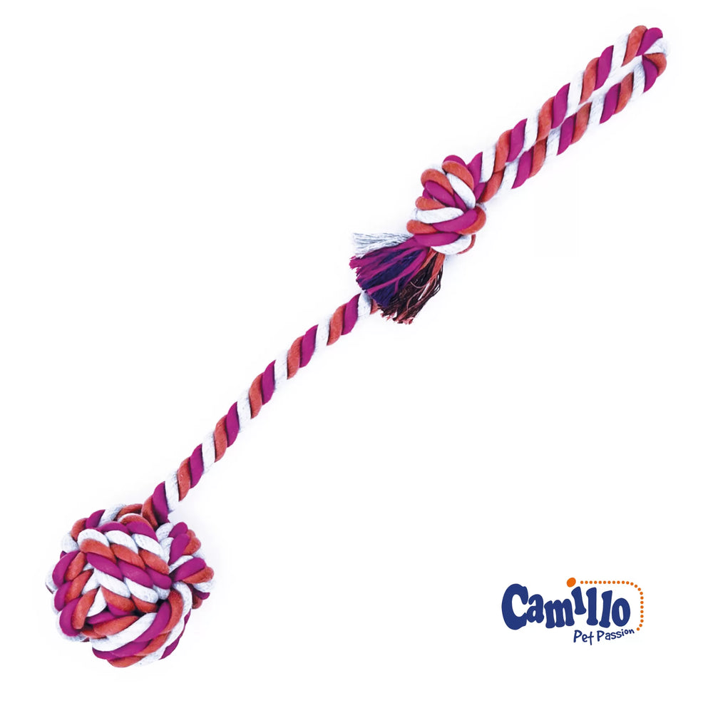 CORDA CON PALLA PER CANI