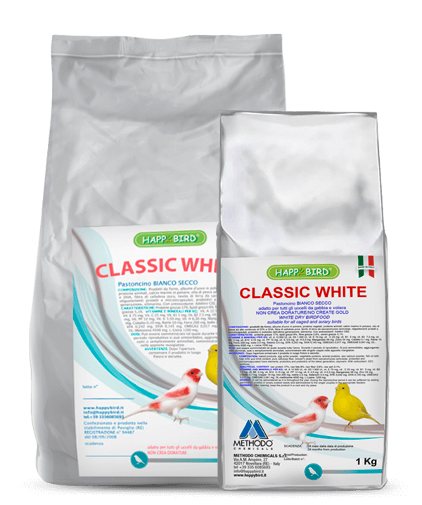 CLASSIC WHITE DRY PASTONCINO BIANCO SECCO (non crea doratura) HAPPY BIRD