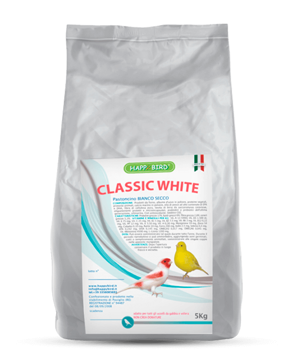 CLASSIC WHITE DRY PASTONCINO BIANCO SECCO (non crea doratura) HAPPY BIRD