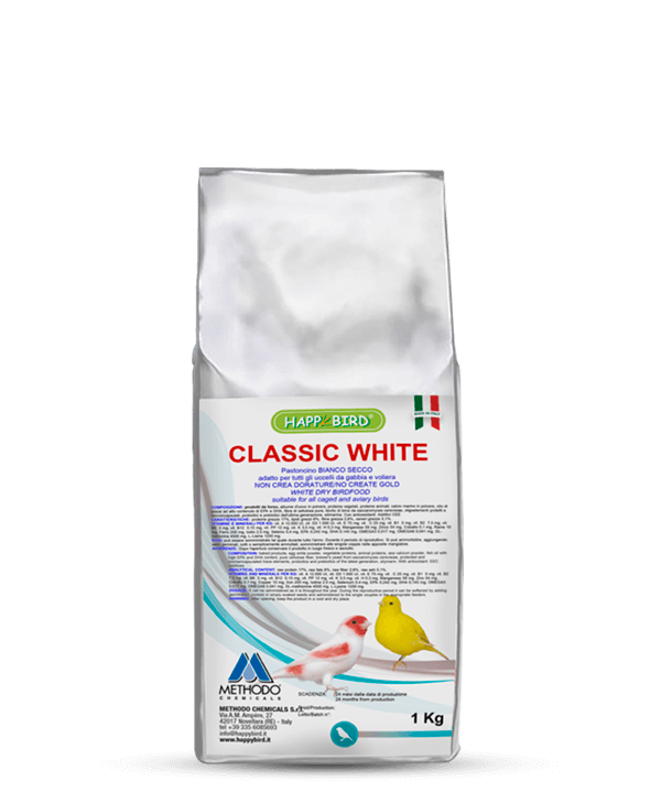 CLASSIC WHITE DRY PASTONCINO BIANCO SECCO (non crea doratura) HAPPY BIRD