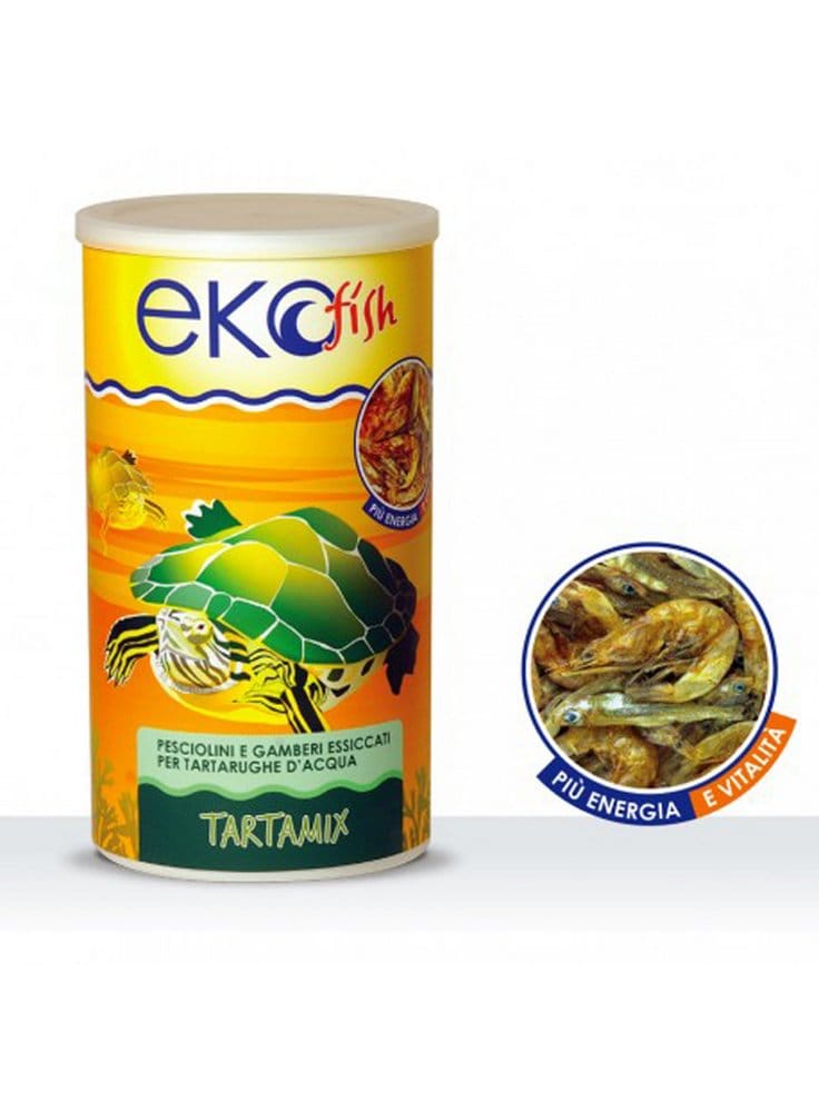 EKOFISH PESCIOLINI E GAMBERI ESSICCATI PER TARTARUGHE D'ACQUA TARTAMIX