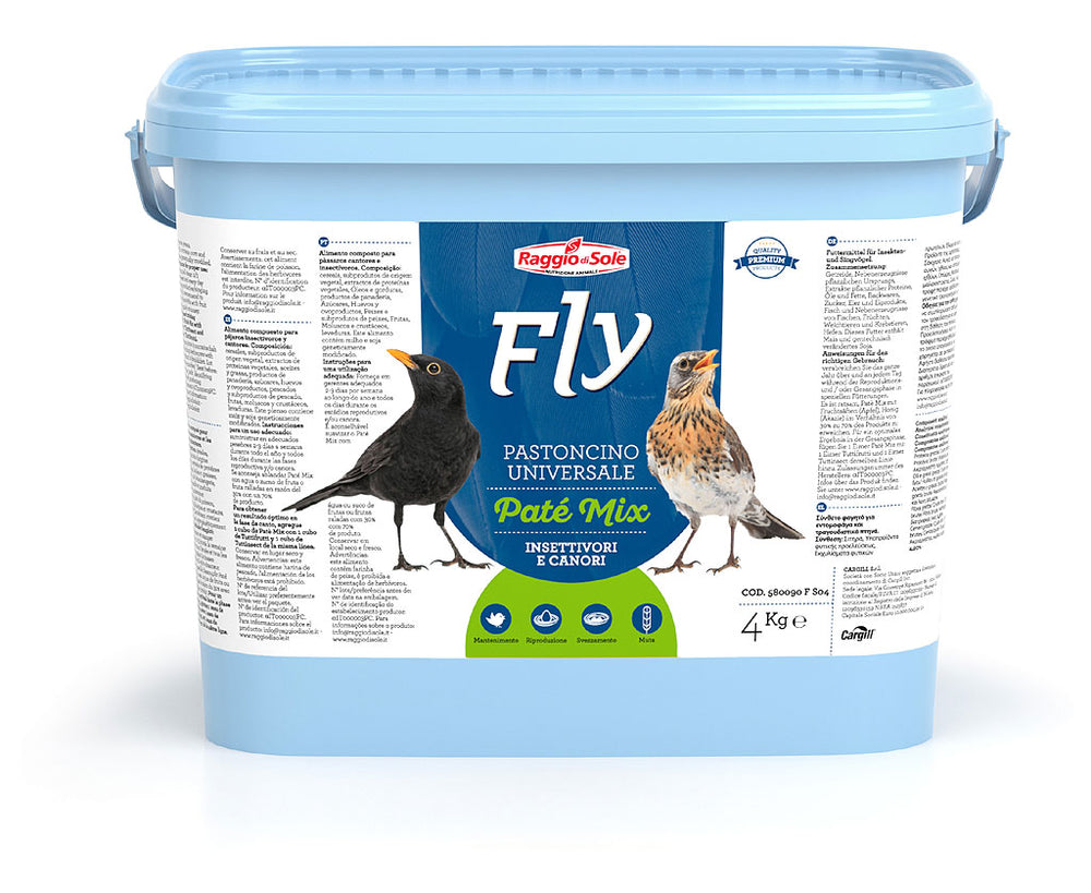 PATÉ MIX – FLY INSECTIVOROUS insettivori e canori Raggio di Sole 4kg
