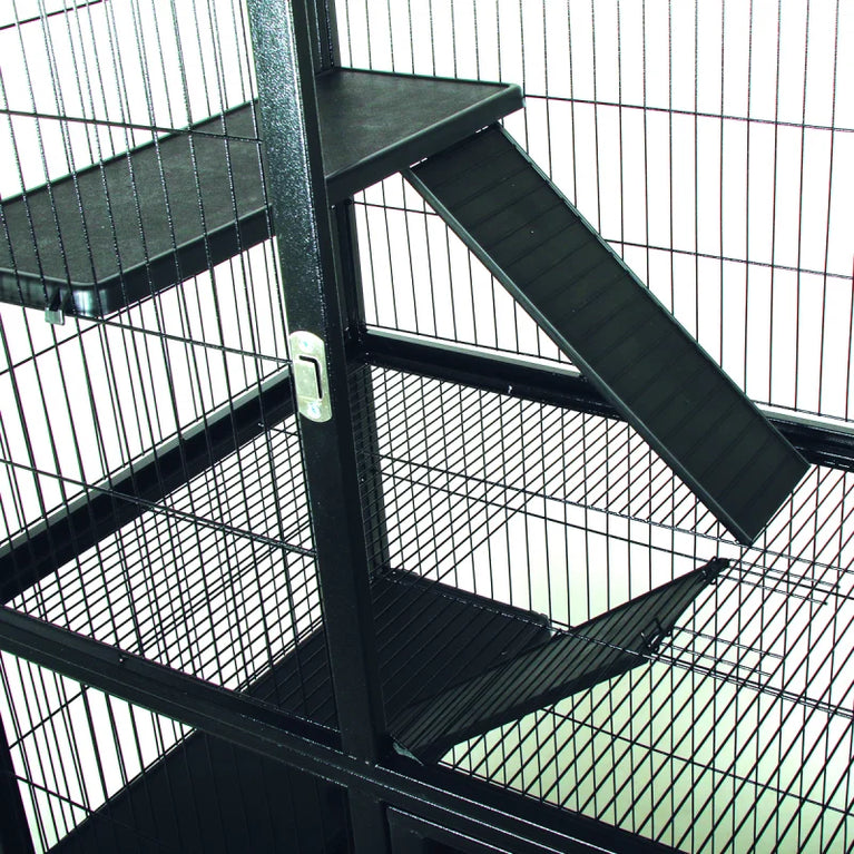 Gabbia per Furetti e Roditori Keiko – 4 Livelli, 79x52x137 cm