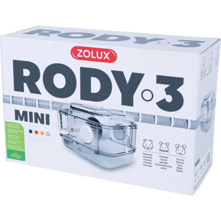 Gabbia per piccoli roditori - 33 cm - Rody 3 mini - vari colori