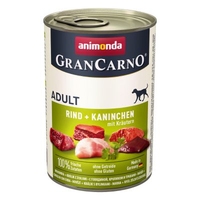 ANIMONDA GRANCARNO ADULT-MANZO E CONIGLIO CON ERBA