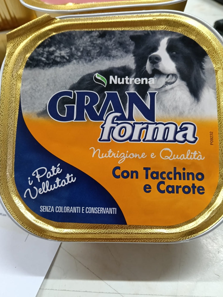 GranForma Paté Vellutato Tacchino e Carote 300g – Alimento Completo per Cani Adulti