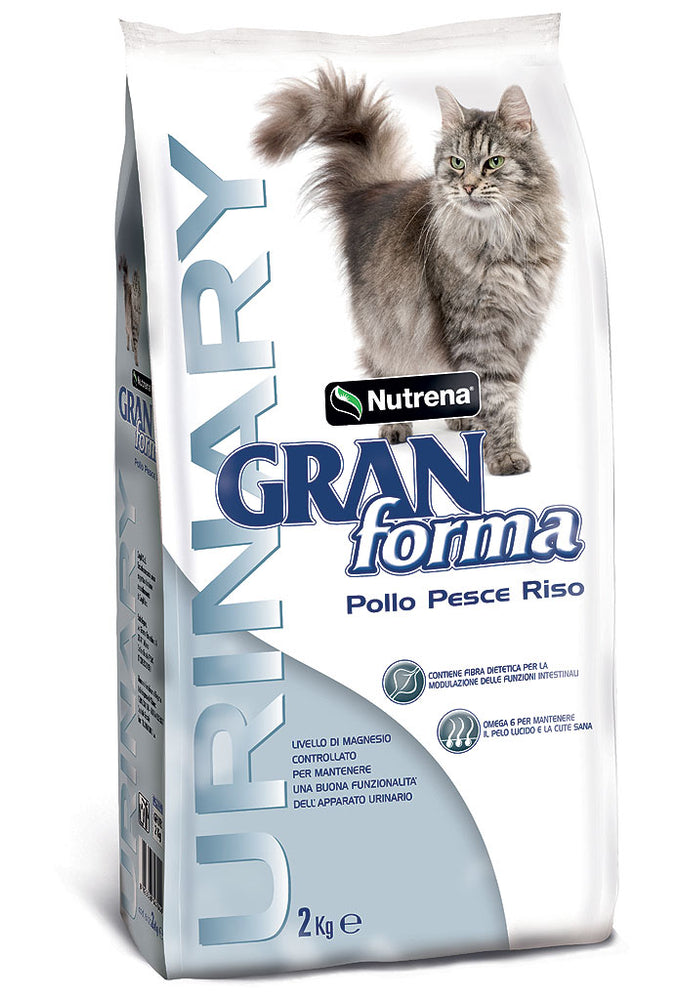 GranForma Urinary Pollo, Pesce e Riso 2kg – Alimento Secco per Gatti con Supporto Urinario