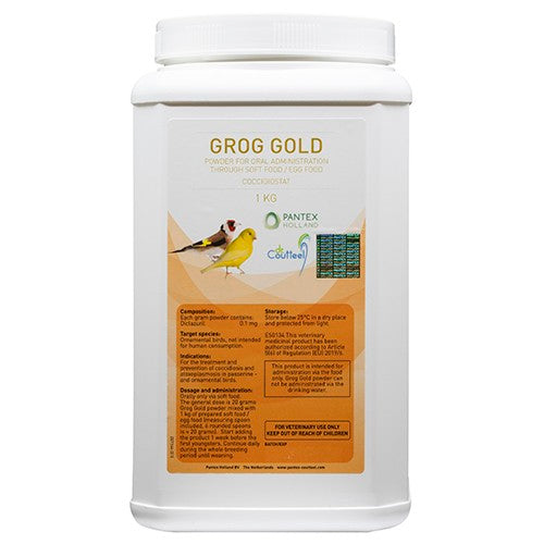 GROG GOLD  (nuovo packaging Grog New) Terapia della coccidiosi e dell'atoxoplasmosi PANTEX HOLLAND dr.Coutteel