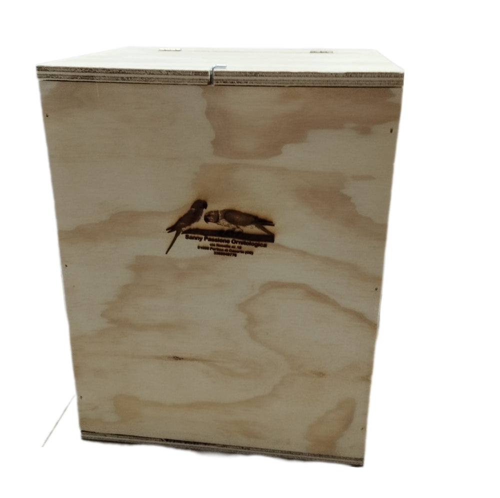 Nido in legno per parrocchetti