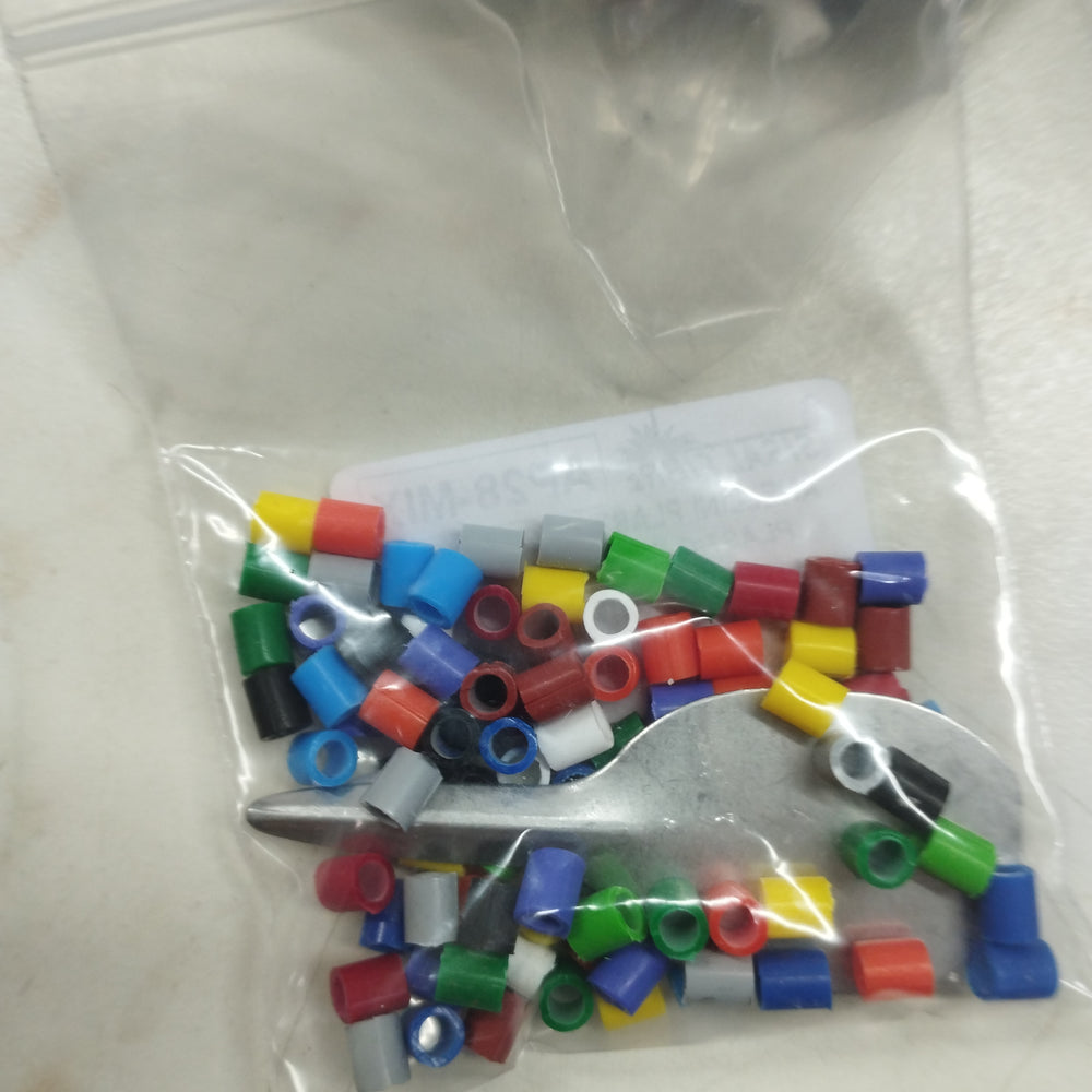 Anellini in plastica assortiti per cove, 100 pezzi