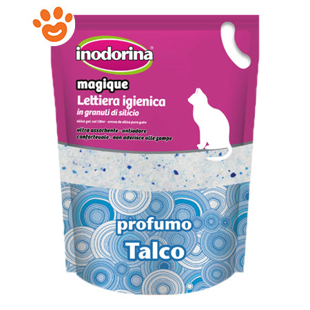 INODORINA LETTIERA IN SILICIO PROFUMO TALCO - Sanny Passione Ornitologica