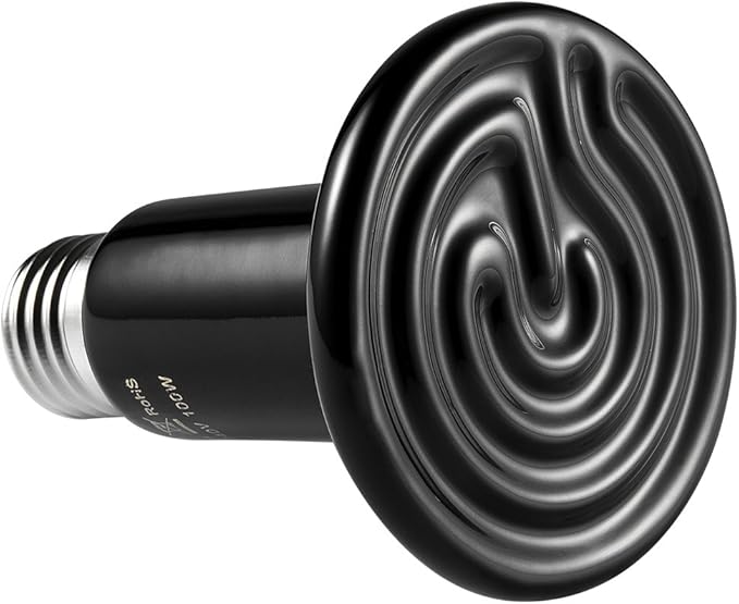 LEDGLE E27 100W trasmettitore riscaldatore Animali Lampadina riscaldatore a Raggi infrarossi in Ceramica, Lampada Rettile per Anfibi, Serpente, Uccelli, Tartaruga, Gatto, Cane