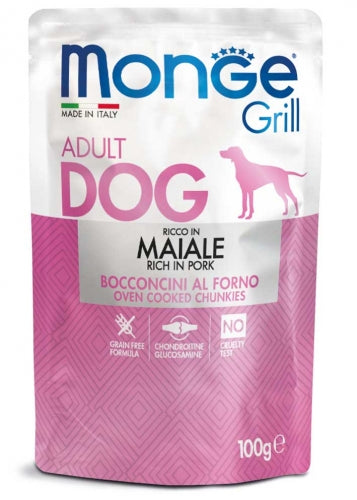 MONGE GRILL ADULT RICCO DI MAIALE