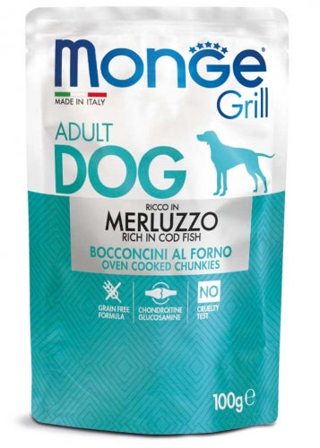 MONGE GRILL ADULT RICCO DI MERLUZZO