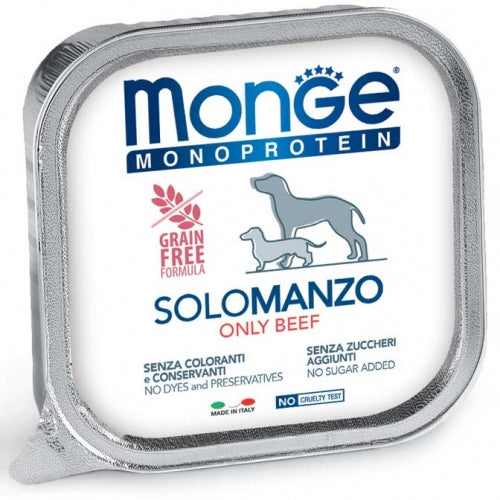 MONGE MONOPROTEICO SOLO MANZO ONLY BEEF - Sanny Passione Ornitologica