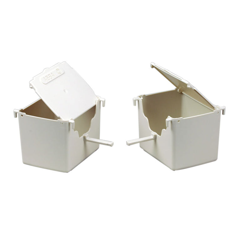 Nido Raffaello STA Solution per Uccelli Esotici – Plastica 12x9x9 cm con Fissaggi Interni ed Esterni - Sanny Passione Ornitologica