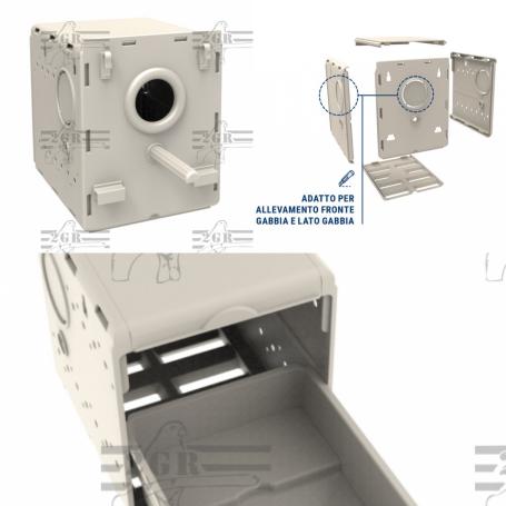 Nido Agapornis per Pappagallini Inseparabili e Psittacidi 2GR
