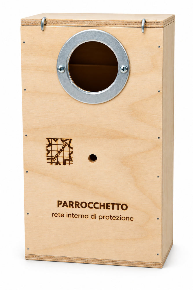 Nido Parrocchetto rinforzato con RETE interna - Sanny Passione Ornitologica