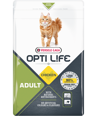 OPTI LIFE ADULT CHICKEN 90% PROTEINE ANIMALI VERSELE-LAGA - Sanny Passione Ornitologica