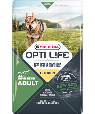 OPTI LIFE ALL BREEDS ADULT CHICKEN 60% PROTEINE ANIMALI 40% LEGUMI VERSELE-LAGA - Sanny Passione Ornitologica