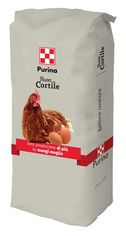 PURINA Buon Cortile MANGIME PER GALLINE OVAIOLE OVO ESSENTIAL FARINA PURINA 20kg