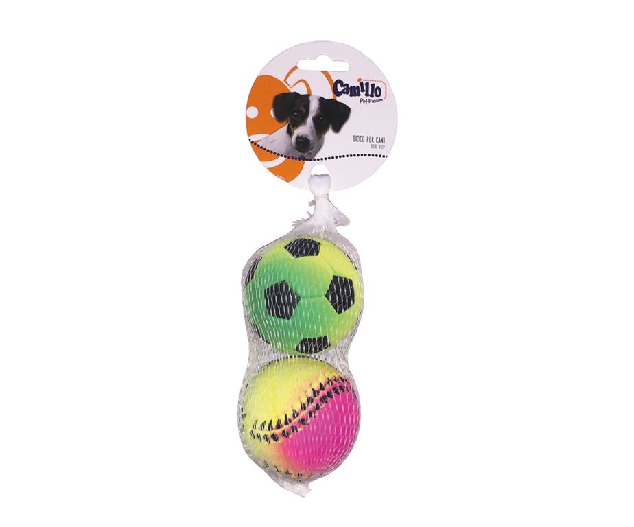 PALLINE PER CANI IN CONFEZIONE DA 2PZ