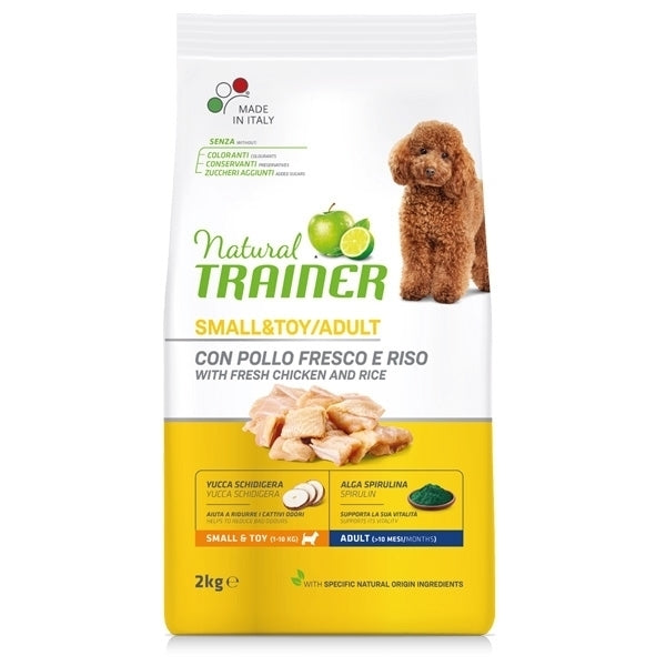NATURAL TRAINER SMALL&TOY/ADULT CON POLLO FRESCO E RISO