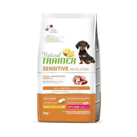 NATURAL TRAINER SENSITIVE NO GLUTEN ANATRA SMALL P&J