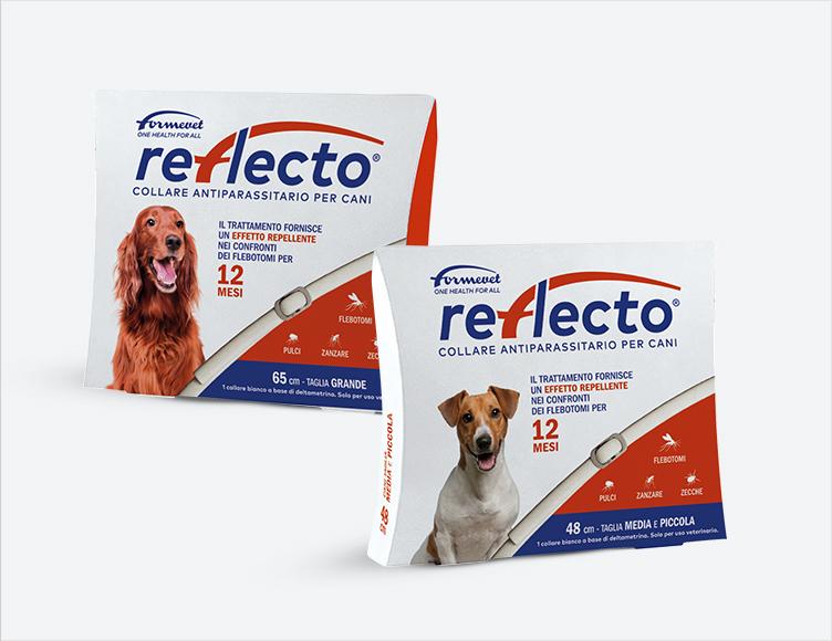 REFLECTO COLLARE ANTIPARASSITARIO PER CANI CONTRO (Pulci, Zecche, Zanzare, Flebotomi)