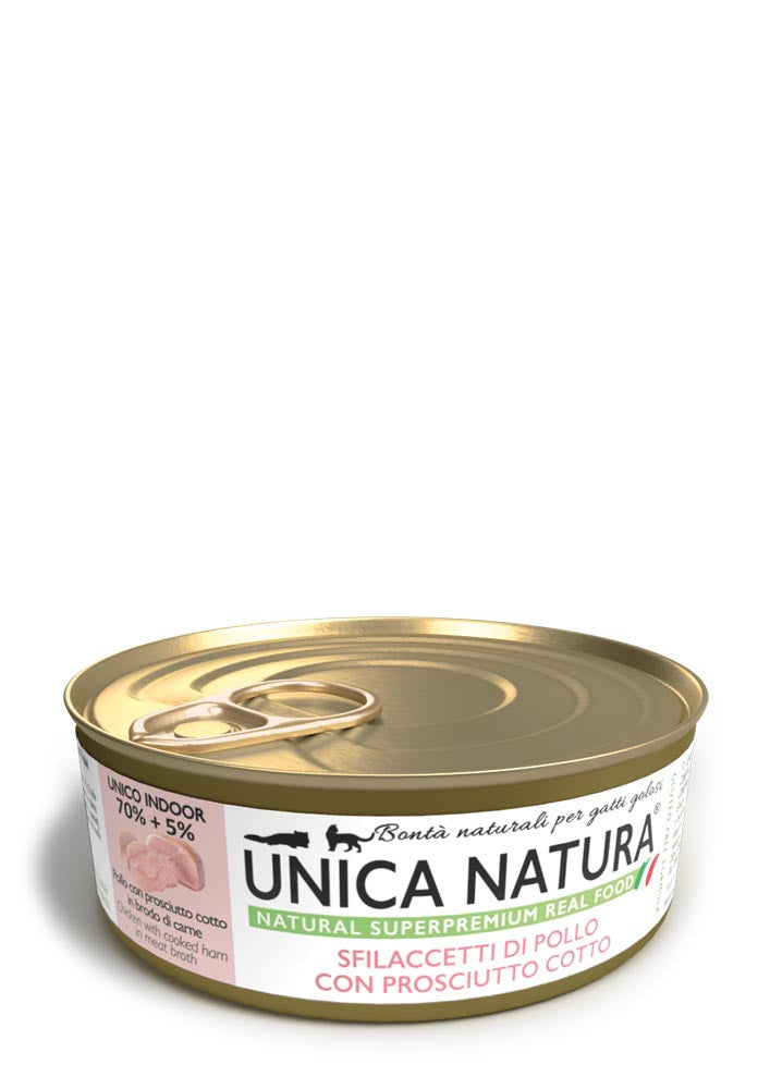 UNICA NATURA CON SFILACCETTI DI POLLO CON PROSCIUTTO COTTO - Sanny Passione Ornitologica