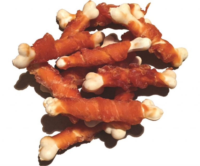 HURRA' SNACK PER CANI IN PELLE BOVINA CON CARNE DI POLLO