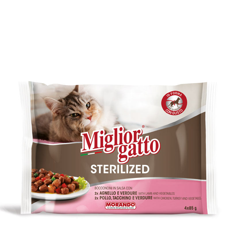 MIGLIOR GATTO STERILIZED BOCCONCINI IN SALSA