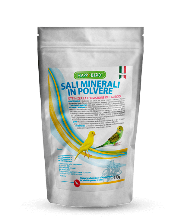 Sali Minerali in polvere Happy Bird 1kg - Sanny Passione Ornitologica