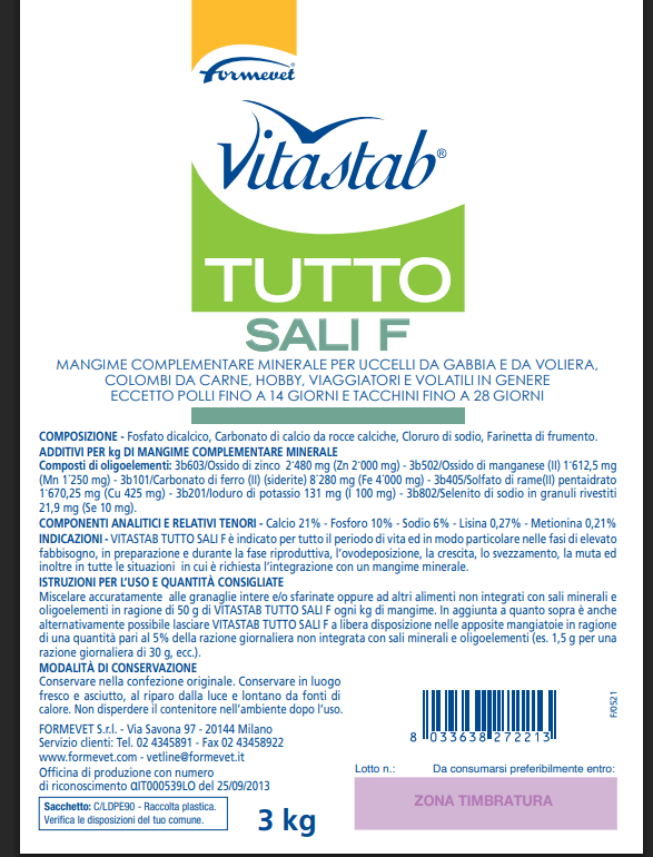 Vitastab® Tutto Sali F 3kg