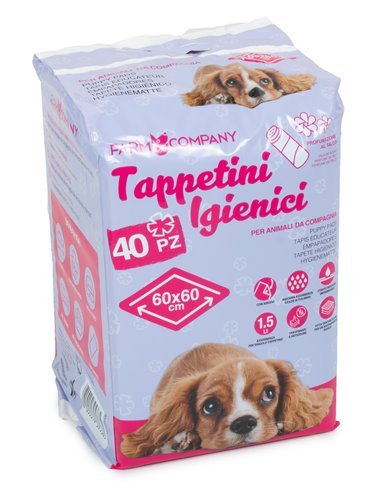 TAPPETINI IGIENICI cm60x 60cm 40PZ