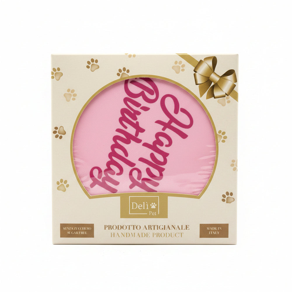 Torta di Compleanno per Cani con Candelina 100g Deli-Pet - Sanny Passione Ornitologica