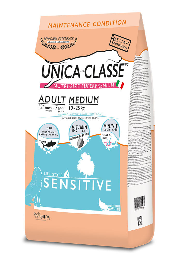 CROCCHETTE PER CANI ADULT MEDIUM SENSITIVE - TONNO UNICA CLASSE 3kg