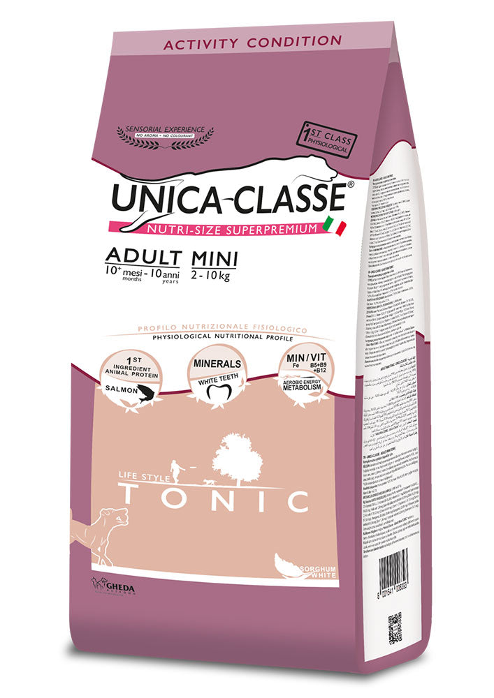 CROCCHETTE PER CANI--ADULT MINI TONIC - SALMONE UNICA CLASSE 2kg