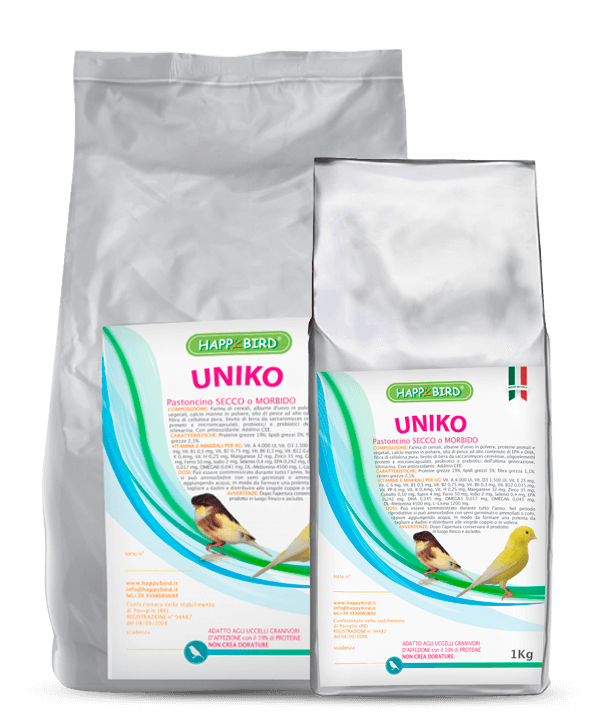 UNIKO 19% PASTONCINO (Secco o Morbido) HAPPY BIRD