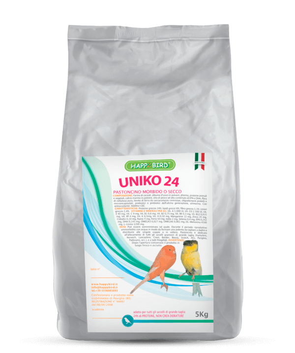 UNIKO 24% PASTONCINO (Morbido o Secco) HAPPY BIRD